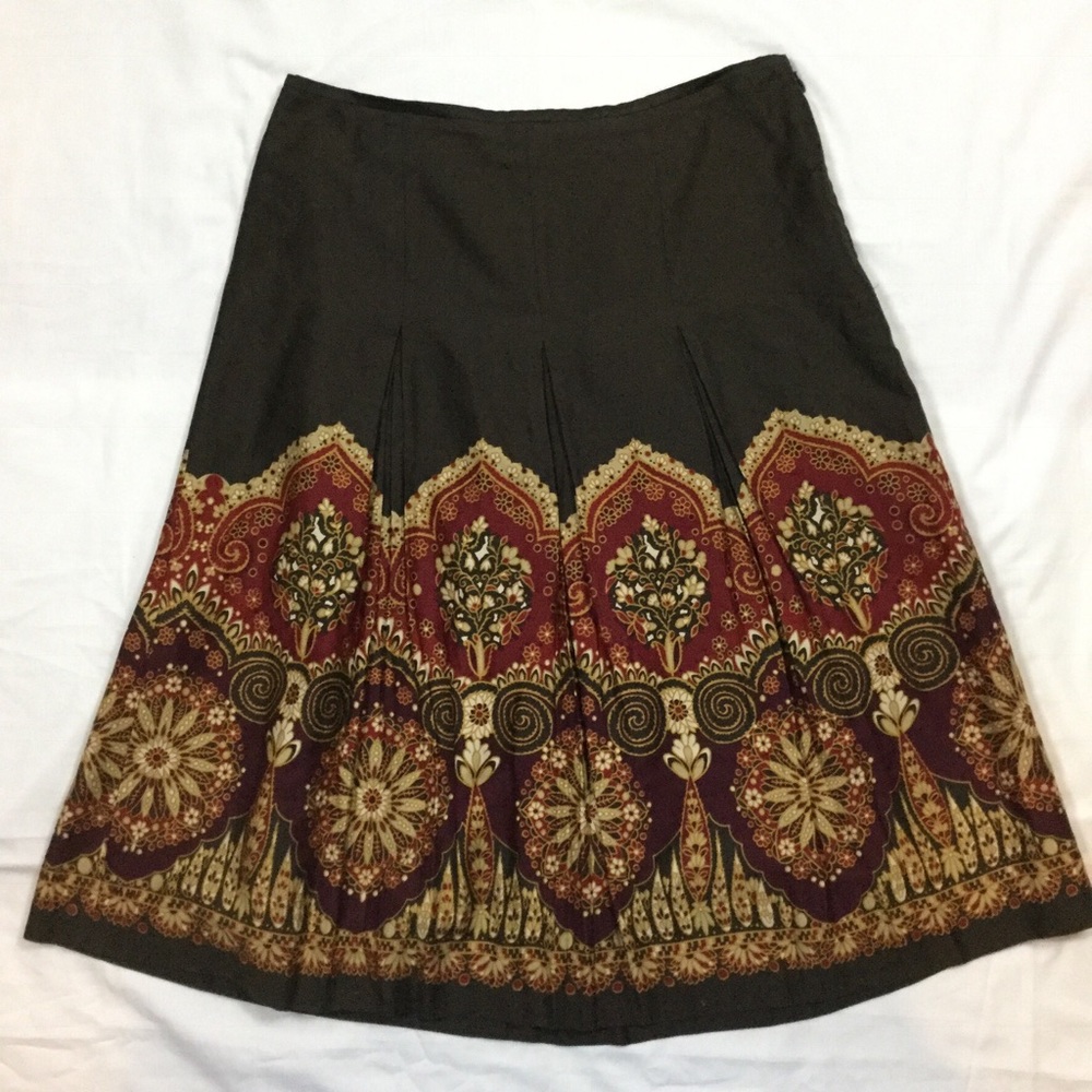 Ann Taylor pleated A-Line Skirt